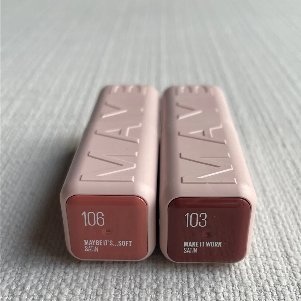 Maybelline Satin Lipstick Duo in shade 103 and 106